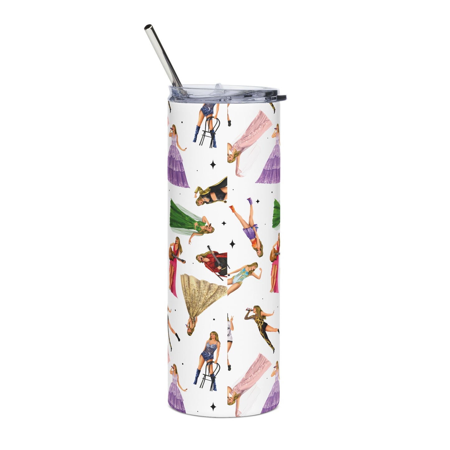 Eras Pattern Stainless Steel Tumbler, 20oz