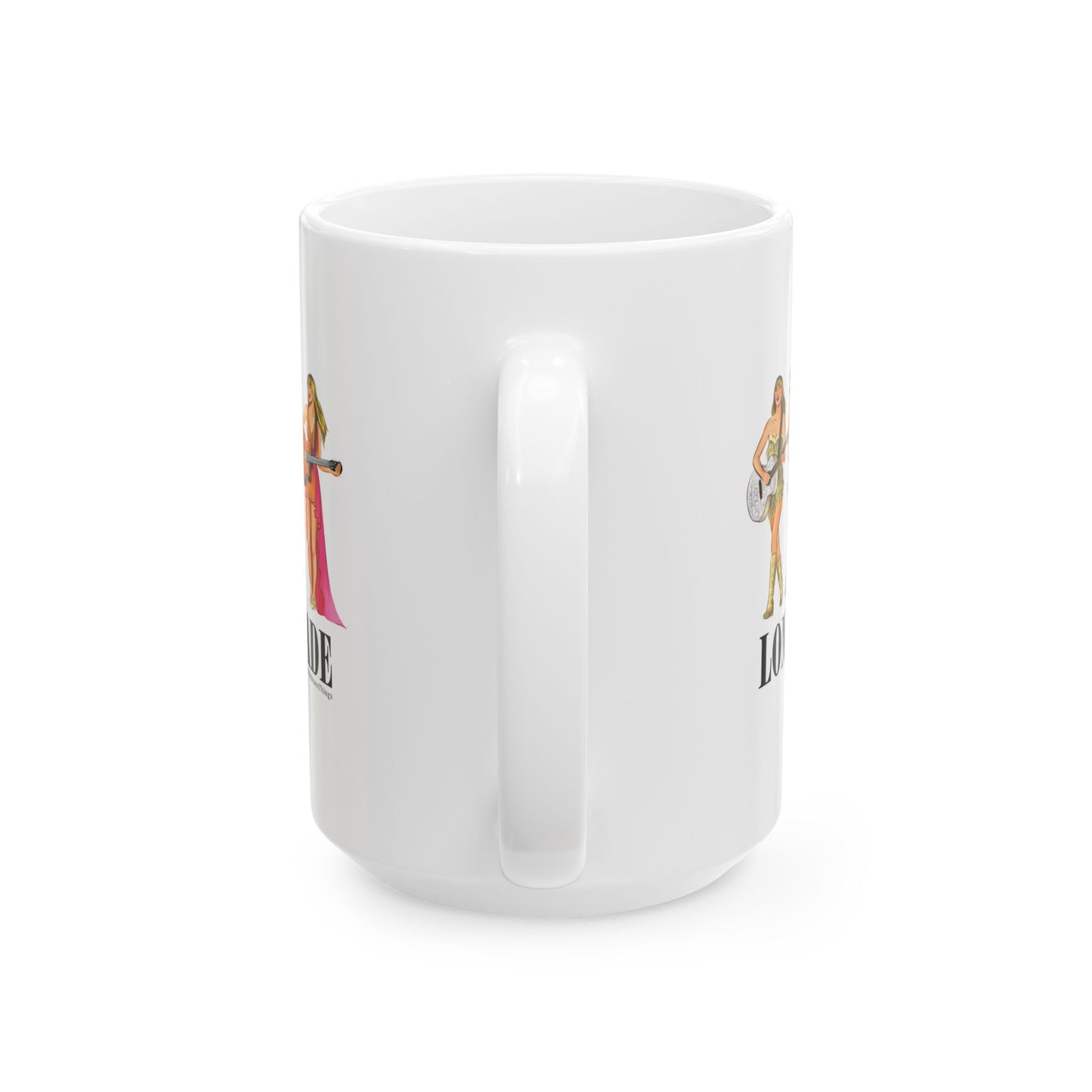 Long Live Lineup Drawings WHITE Ceramic Mug