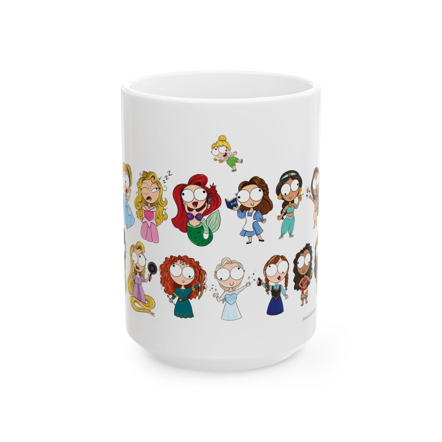 Derpy Princess Lineup Ceramic Mug, (11oz, 15oz)