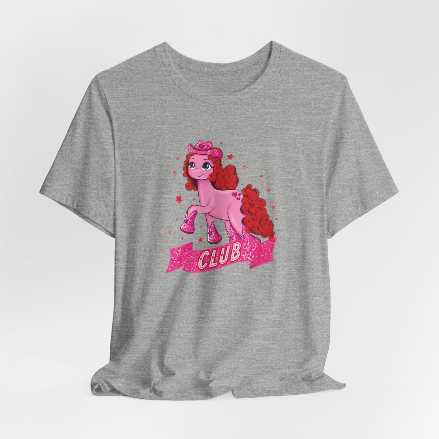 Pink Pony Drawing Bella + Canvas UNISEX Shirt