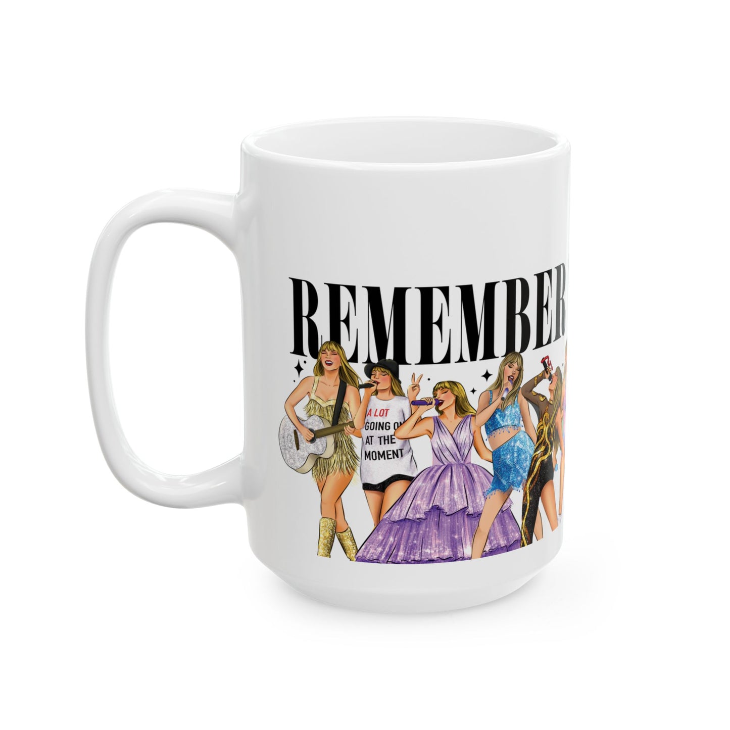 Remember This Moment Lineup Drawings WHITE Ceramic Mug