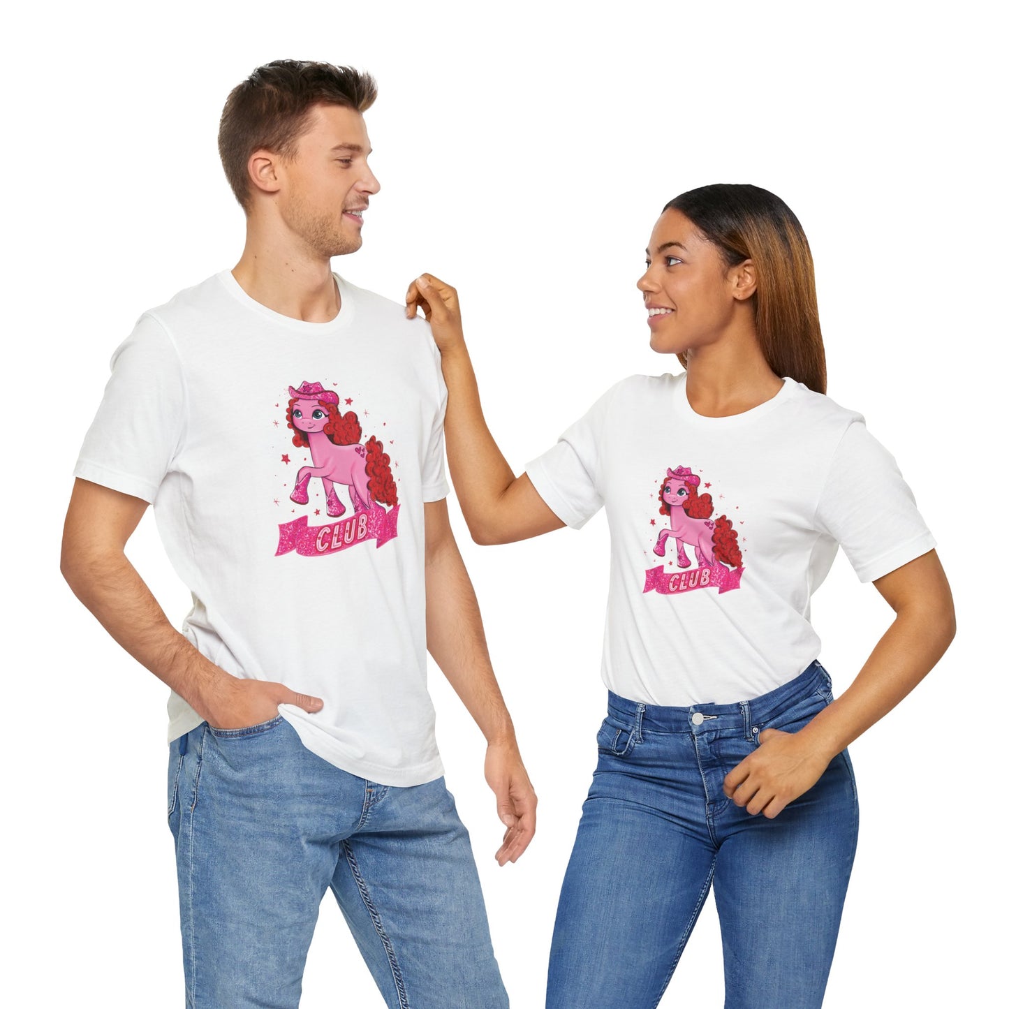 Pink Pony Drawing Bella + Canvas UNISEX Shirt