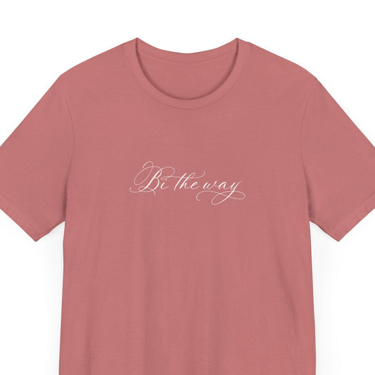 "Bi The Way" Script Bella+Canvas Unisex Size Jersey Short Sleeve Tee