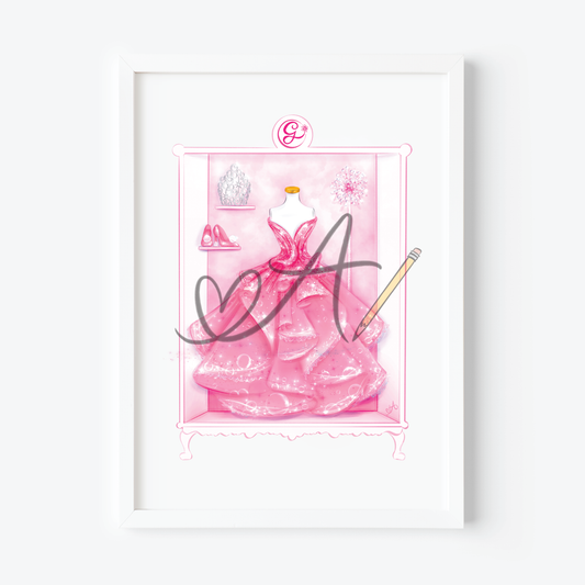 Movie Pink Good Witch Wardrobe Art Print