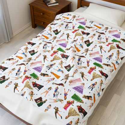 Eras Pattern Velveteen Plush Blanket