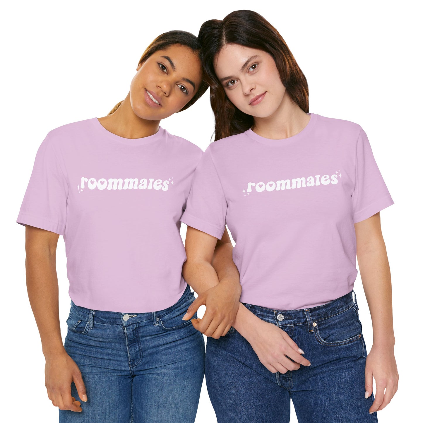 "Roommates" Bella+Canvas Unisex Size Jersey Short Sleeve Tee