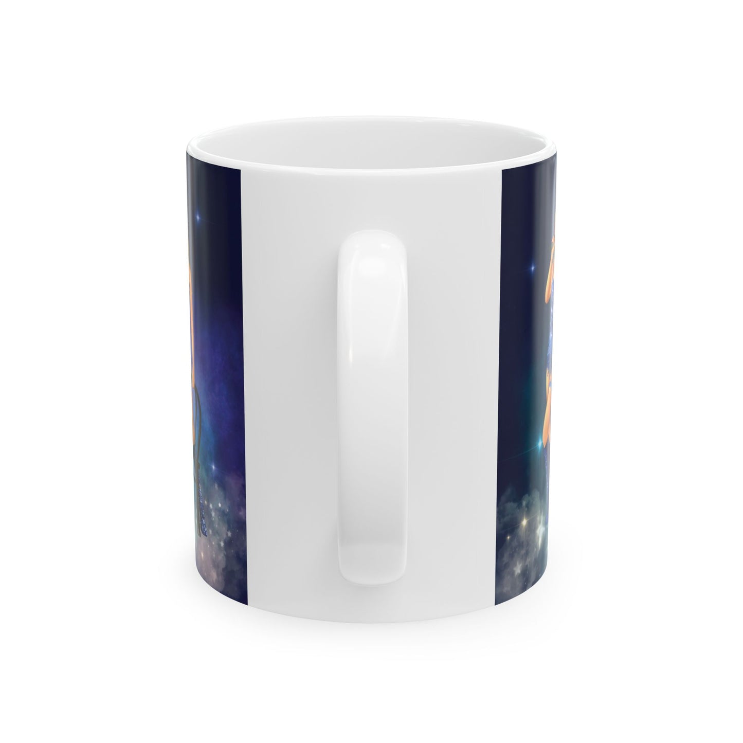 Vigilante Drawings WHITE Ceramic Mug, (11oz, 15oz)