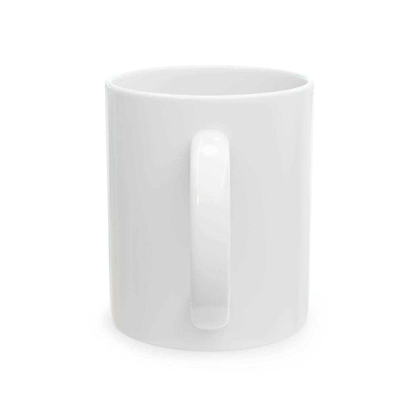 Hand Drawn Tour Floral Piano WHITE Ceramic Mug, (11oz, 15oz)