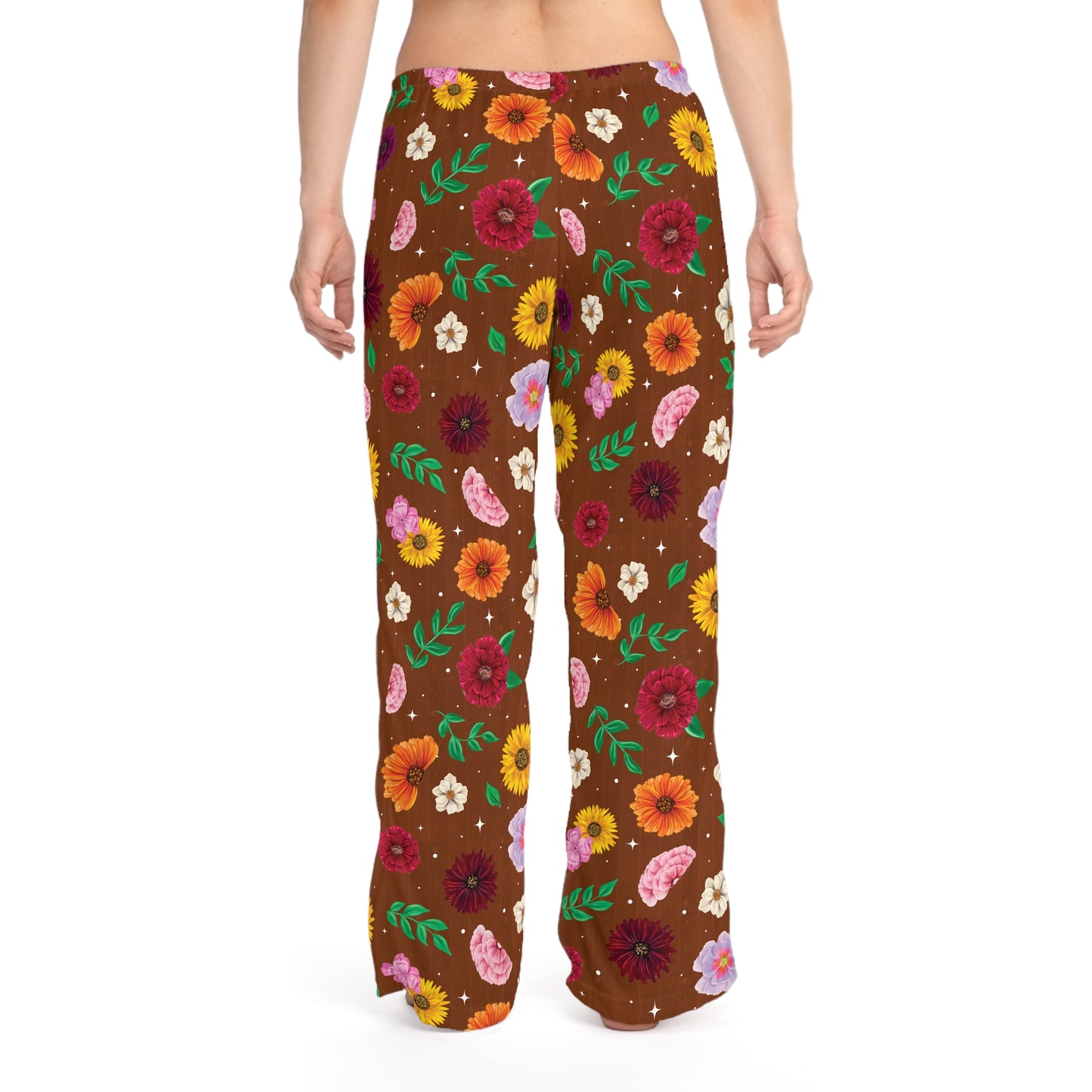 Surprise Song Florals Drawings Pattern Women's Pajama Pants (AOP)