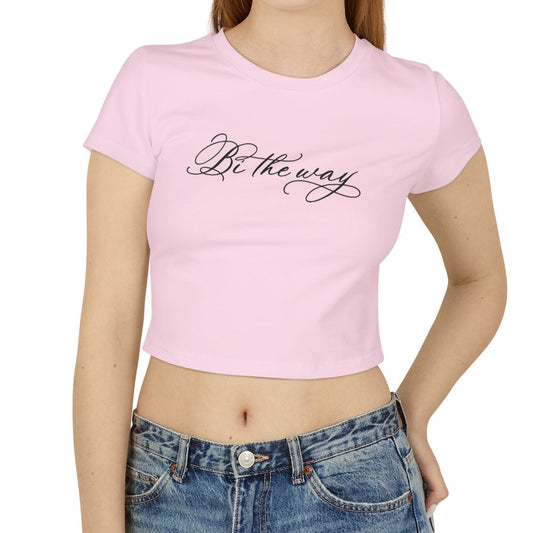 "Bi The Way" Script Fitted Women's Baby Tee