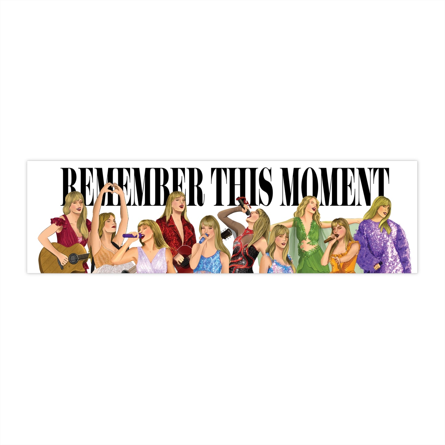 Remember This Moment Tour Drawings Bumper Sticker