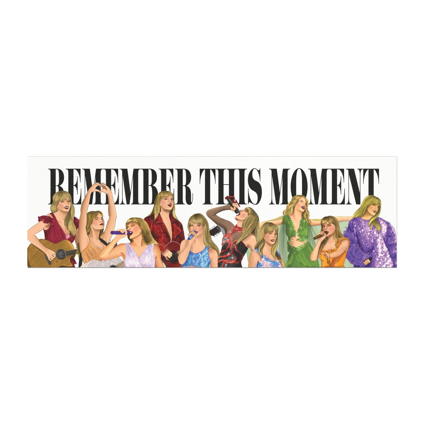 Remember This Moment Tour Drawings Car Magnet