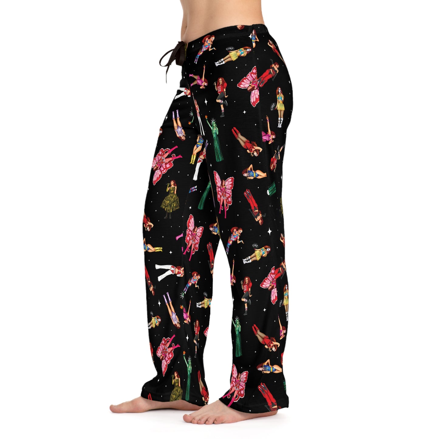 Chappell Tour Outfit Drawings Pattern Women's Pajama Pants (AOP)