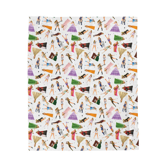 Eras Pattern Velveteen Plush Blanket