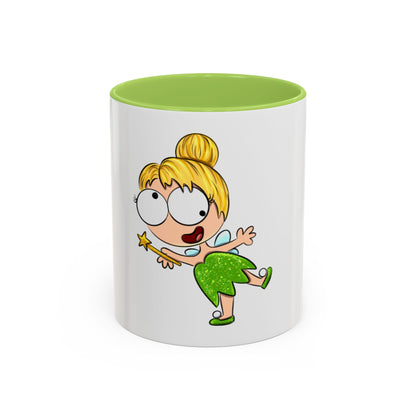 Derpy Tinker Bell Accent Coffee Mug (11, 15oz)
