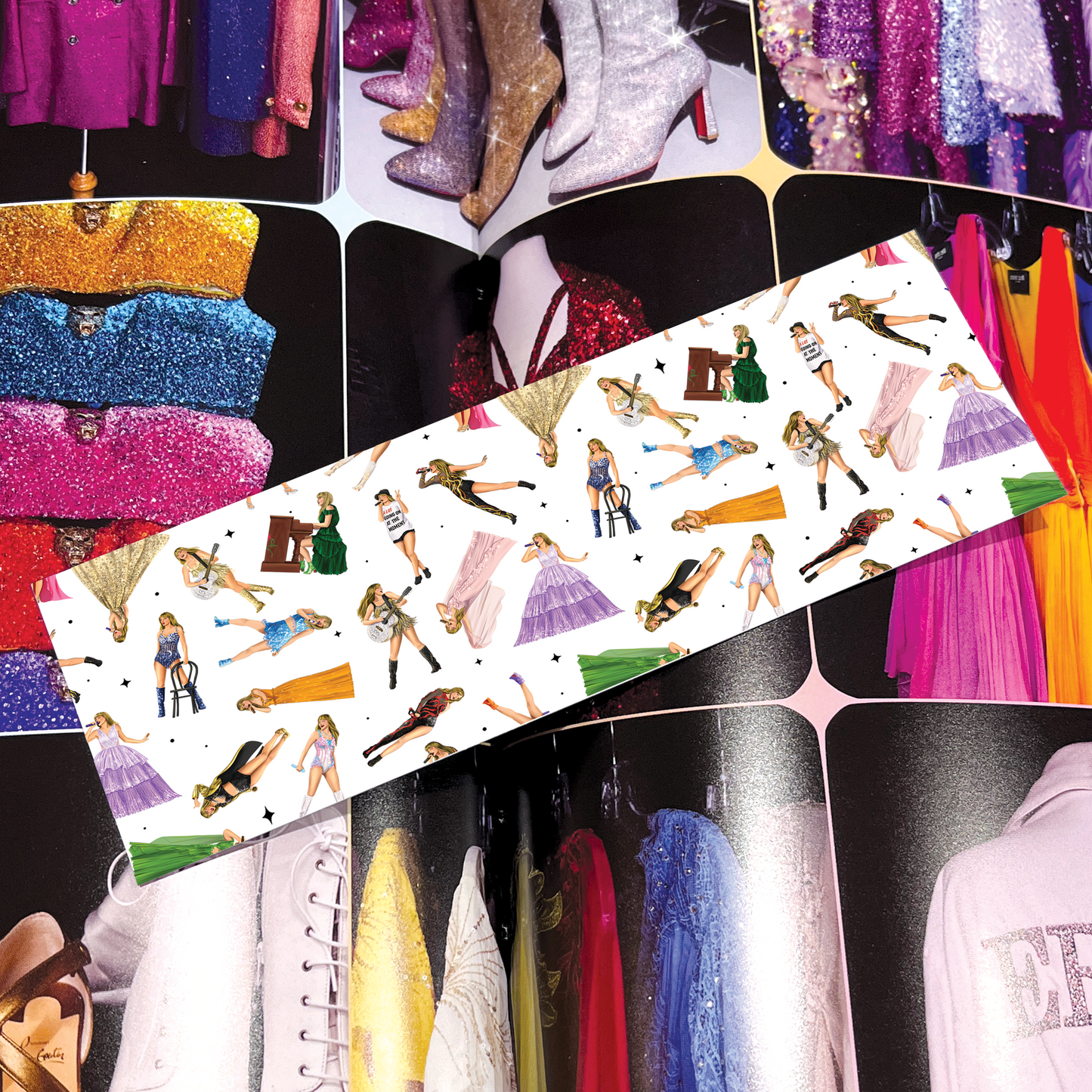 Tour Outfits Pattern Bookmark