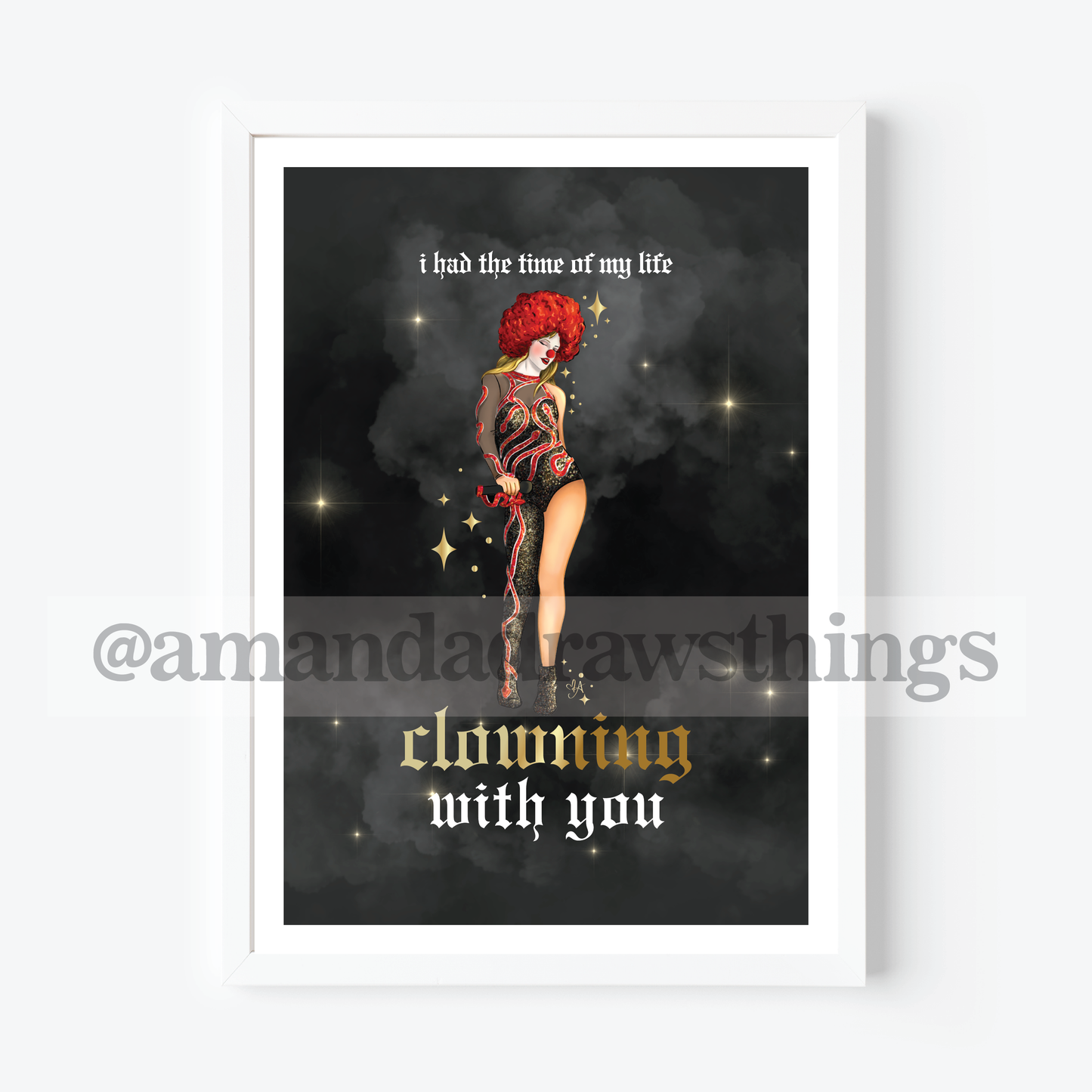 Clowning With You 5x7" Art Print