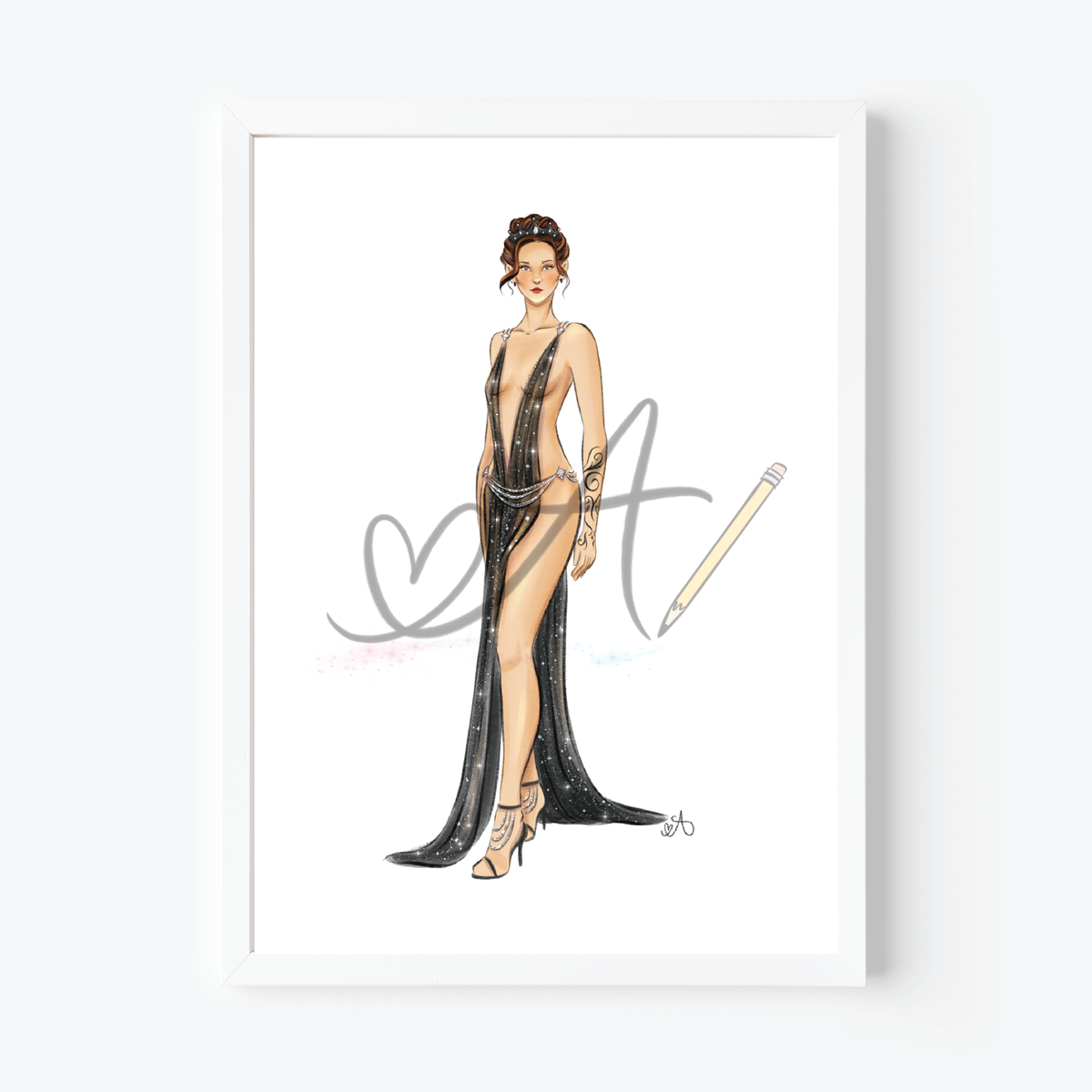 Nightmare Dress Art Print