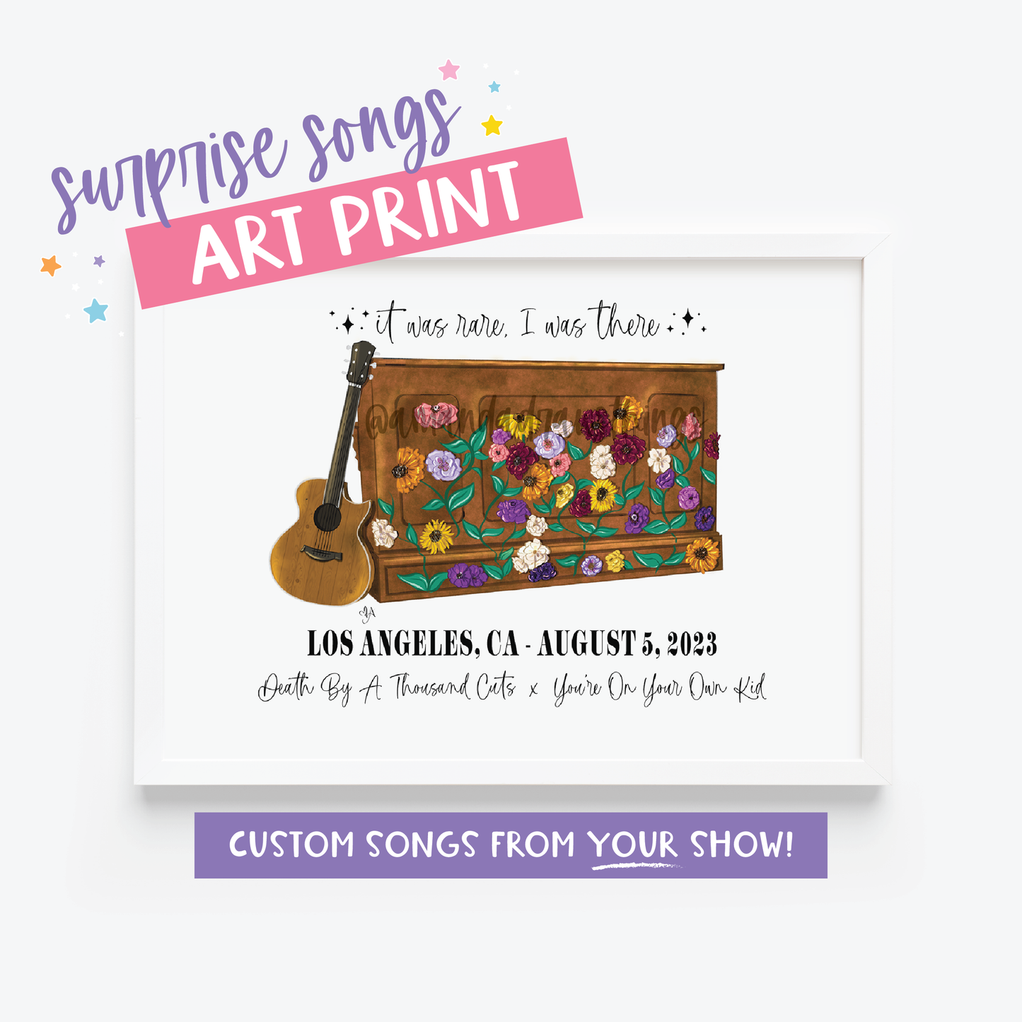 Custom Surprise Song Art Print