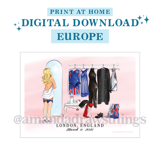 *Digital* Sn'S Europe Dates Tour Outfit Lineup Dressing Room Drawings Choose Your Date