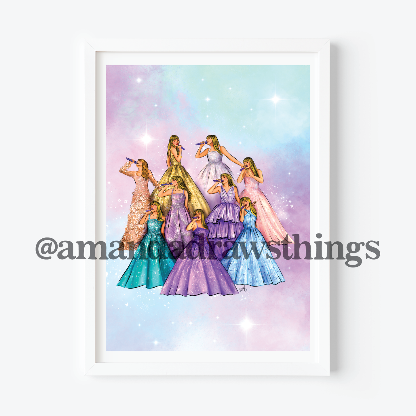 TS Enchanted Gowns Art Print