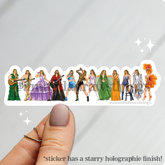 12 Eras Sticker
