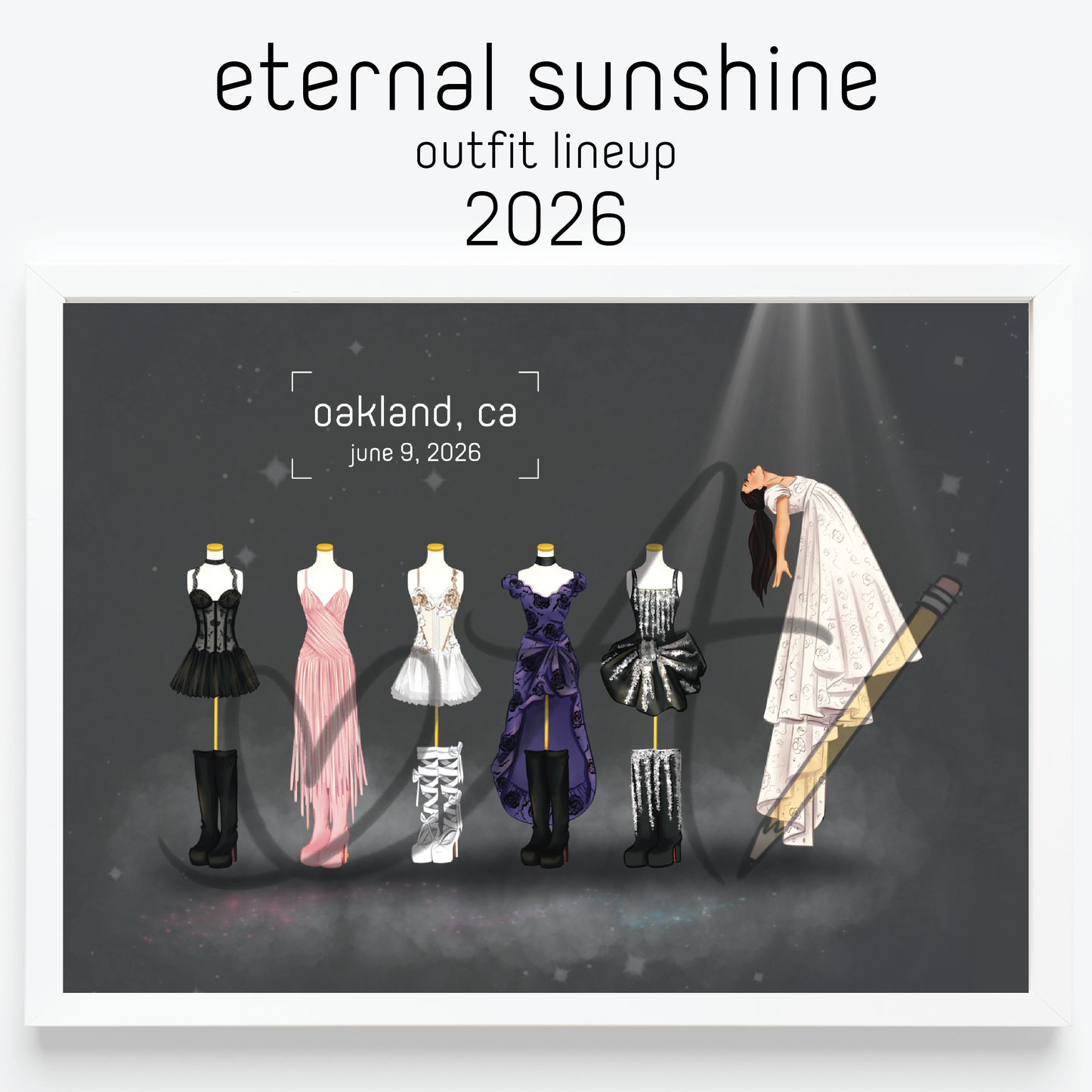 Eternal Sun Pop Star 2026 Tour Outfit Lineup