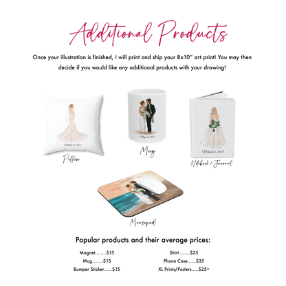 Custom Bridal Illustration