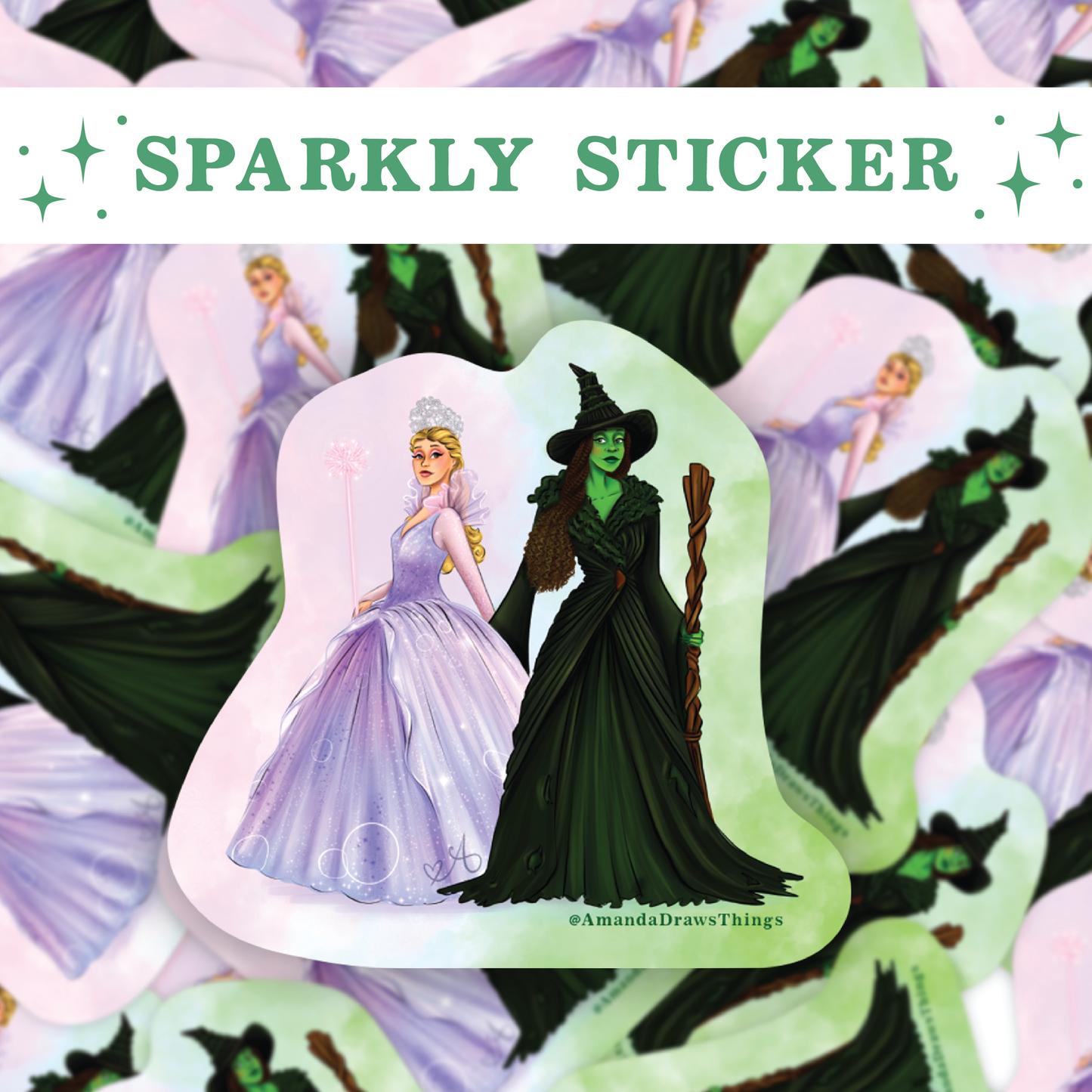 For Good Duo Sparkly Sticker