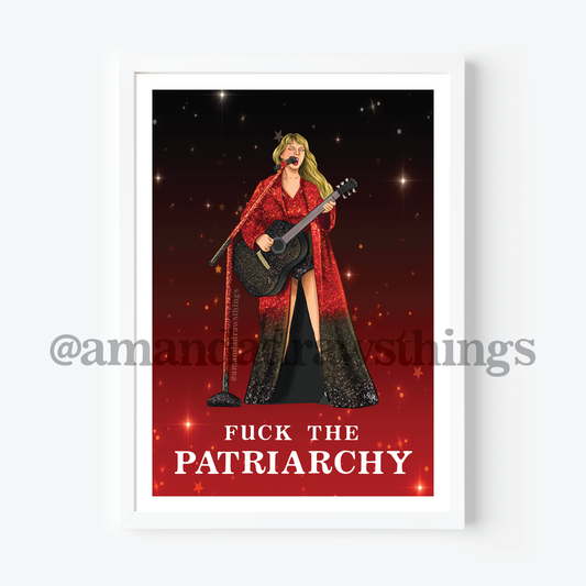 Fuck The Patriarchy ATWTMV Drawing 5x7" Art Print