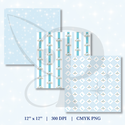 Glass Slipper Princess Pattern SET of 6 Digital Download