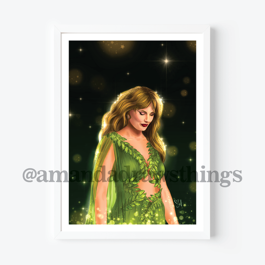 Green Dress Magic Drawing