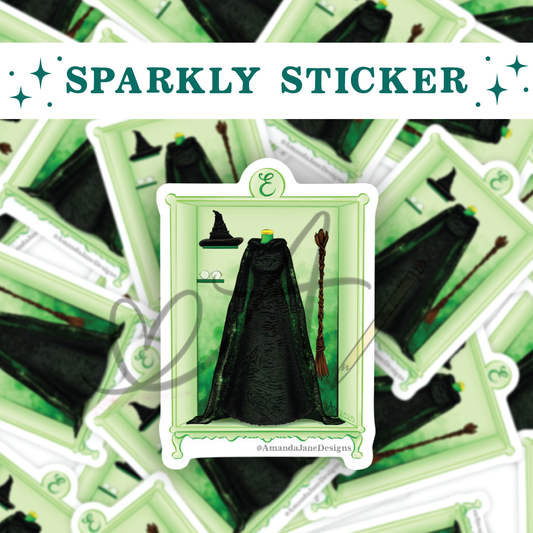 Green Witch Part 1 2024 Wardrobe Sparkly Sticker
