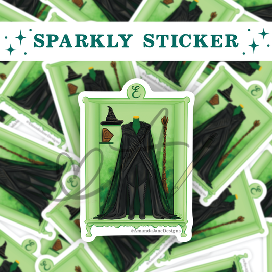 Green Witch Part 2 2025 Wardrobe Sparkly Sticker