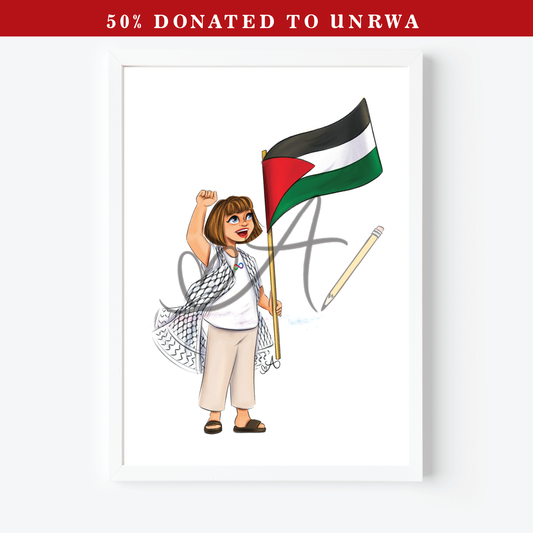 Greta The Great Art Print *FUNDRAISER* 50% donated to UNRWA