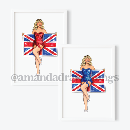 Sn'S London Flag Art Print