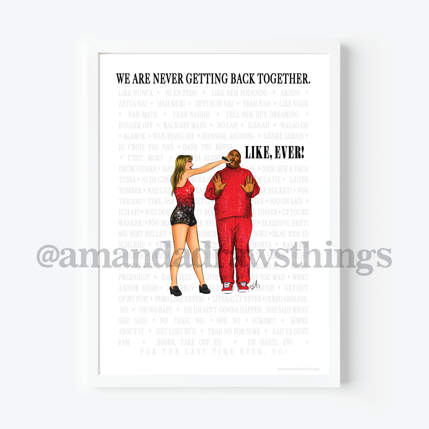 Like, Ever! Kam Phrases 5x7" Art Print