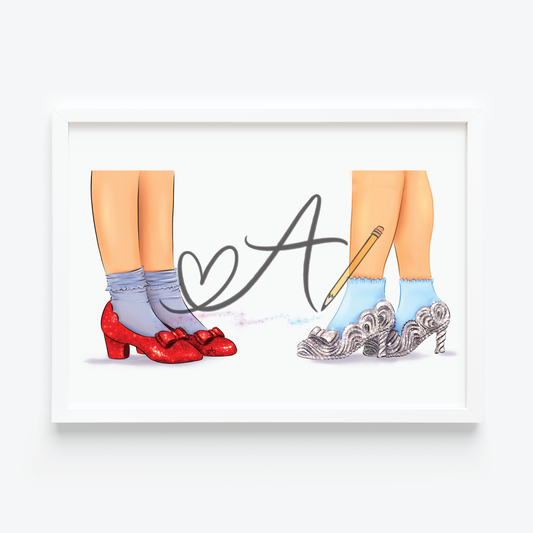 Magic Jeweled Shoes Art Print