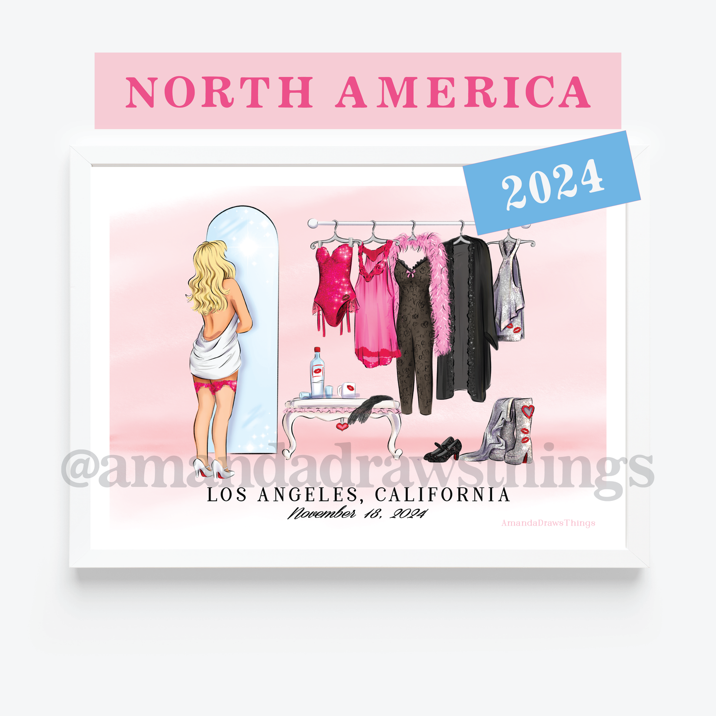 Sn'S North America Dates Dressing Room CUSTOM Outfit Lineup Standard Art Print