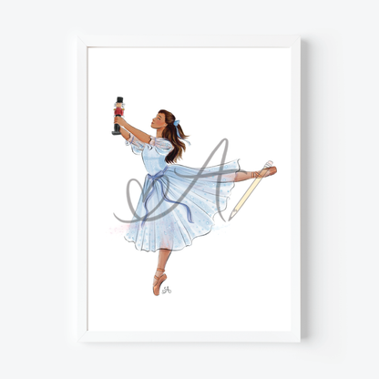 Nutcracker Clara Art Print