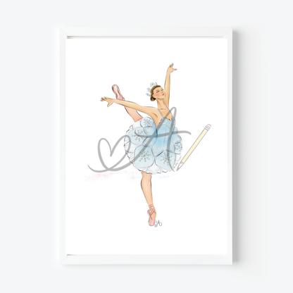 Nutcracker Snowflake Art Print