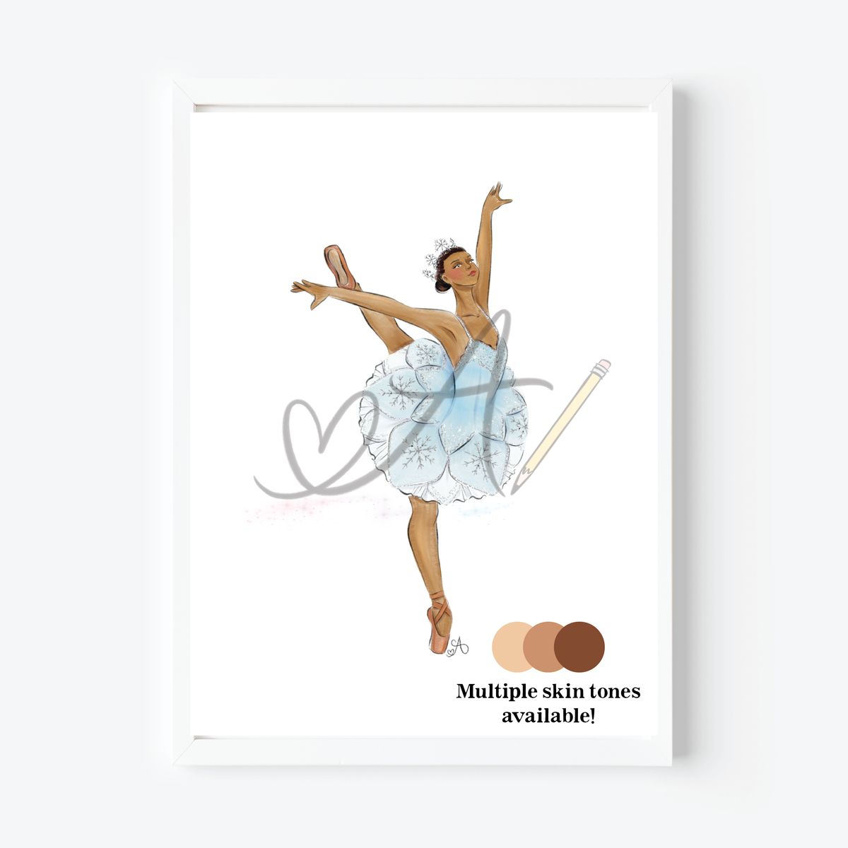 Nutcracker Snowflake Art Print