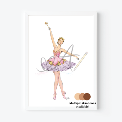 Nutcracker Sugar Plum Fairy Art Print