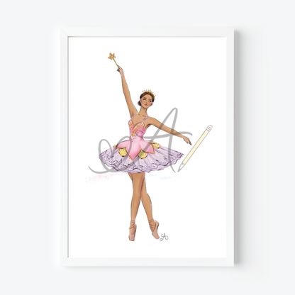 Nutcracker Sugar Plum Fairy Art Print