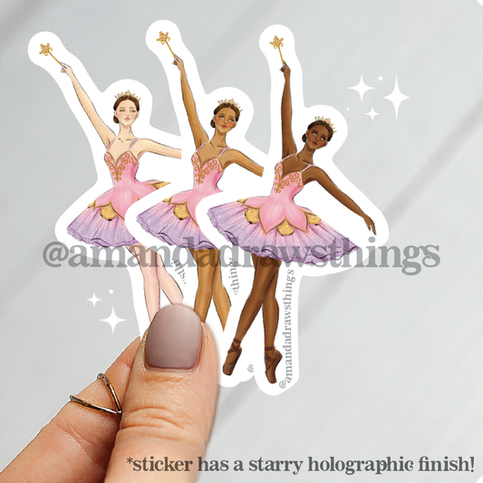 Nutcracker Sugar Plum Fairy Sticker