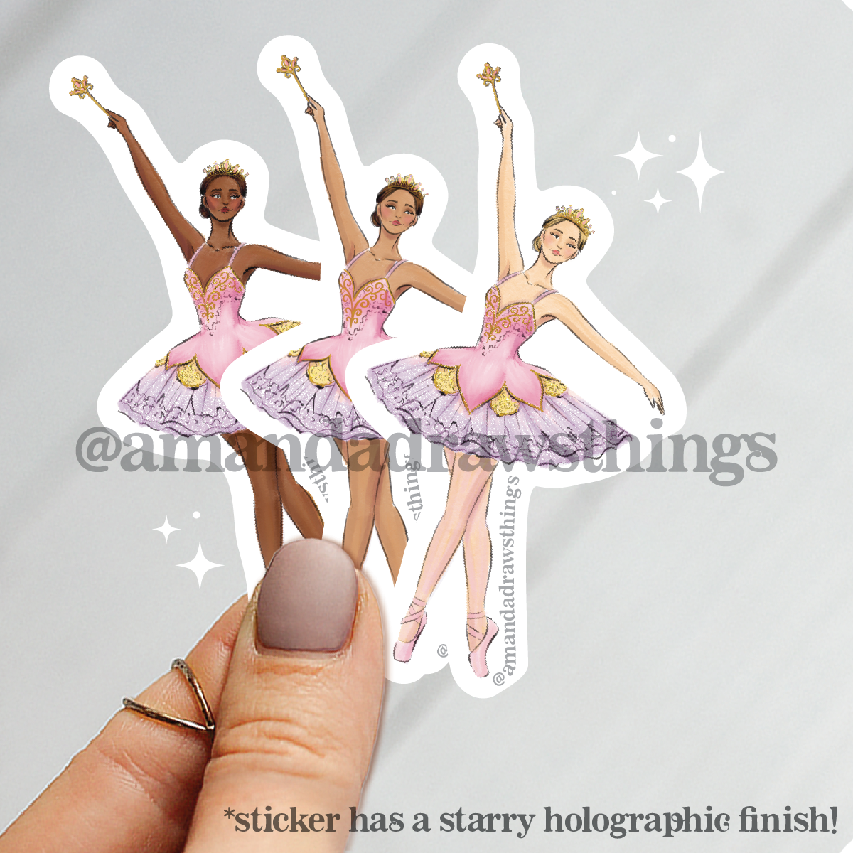 Nutcracker Sugar Plum Fairy Sticker