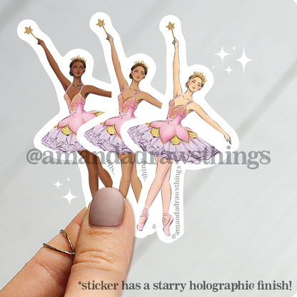 Nutcracker Sugar Plum Fairy Sticker