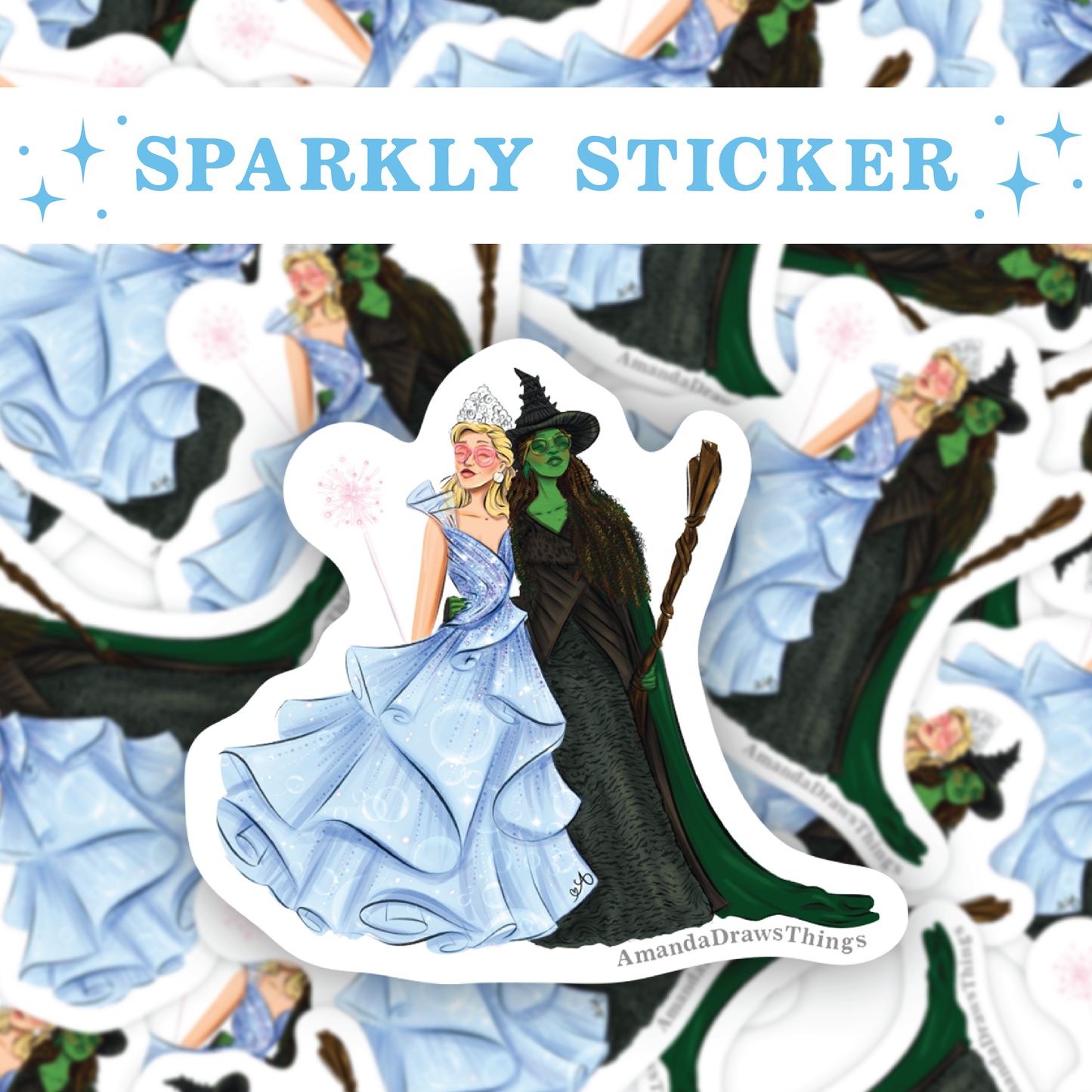 One Short Day Duo Sparkly Sticker