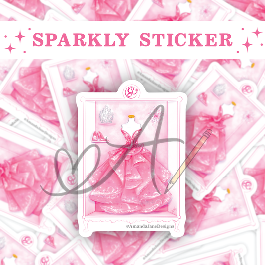 Pink Witch Part 1 2024 Wardrobe Sparkly Sticker
