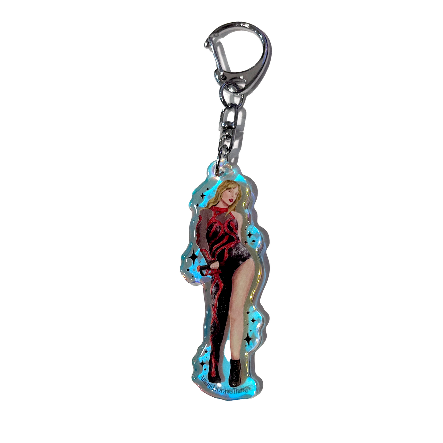 Red Snake Bodysuit Keychain